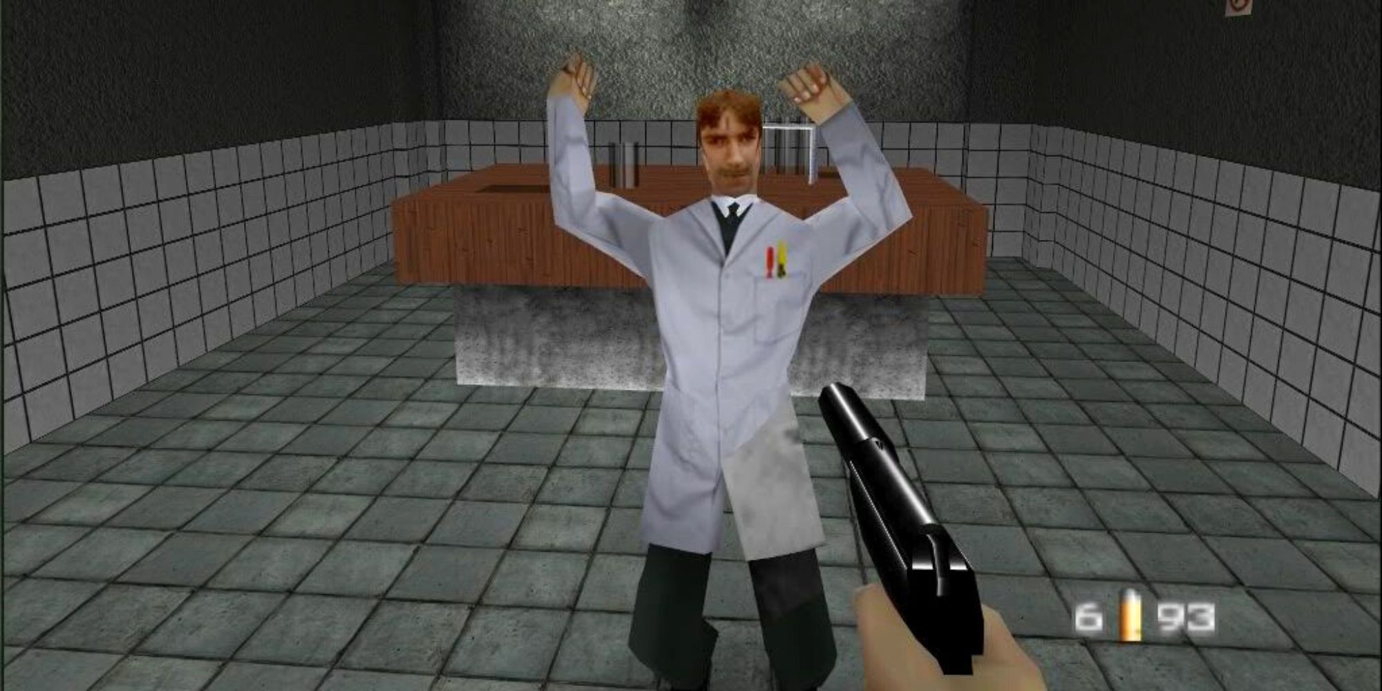 Unarmed Scientist Hostage In Goldeneye 007 Nintendo 64