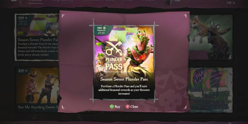 Season Seven Plunder Pass In Sea Of Thieves