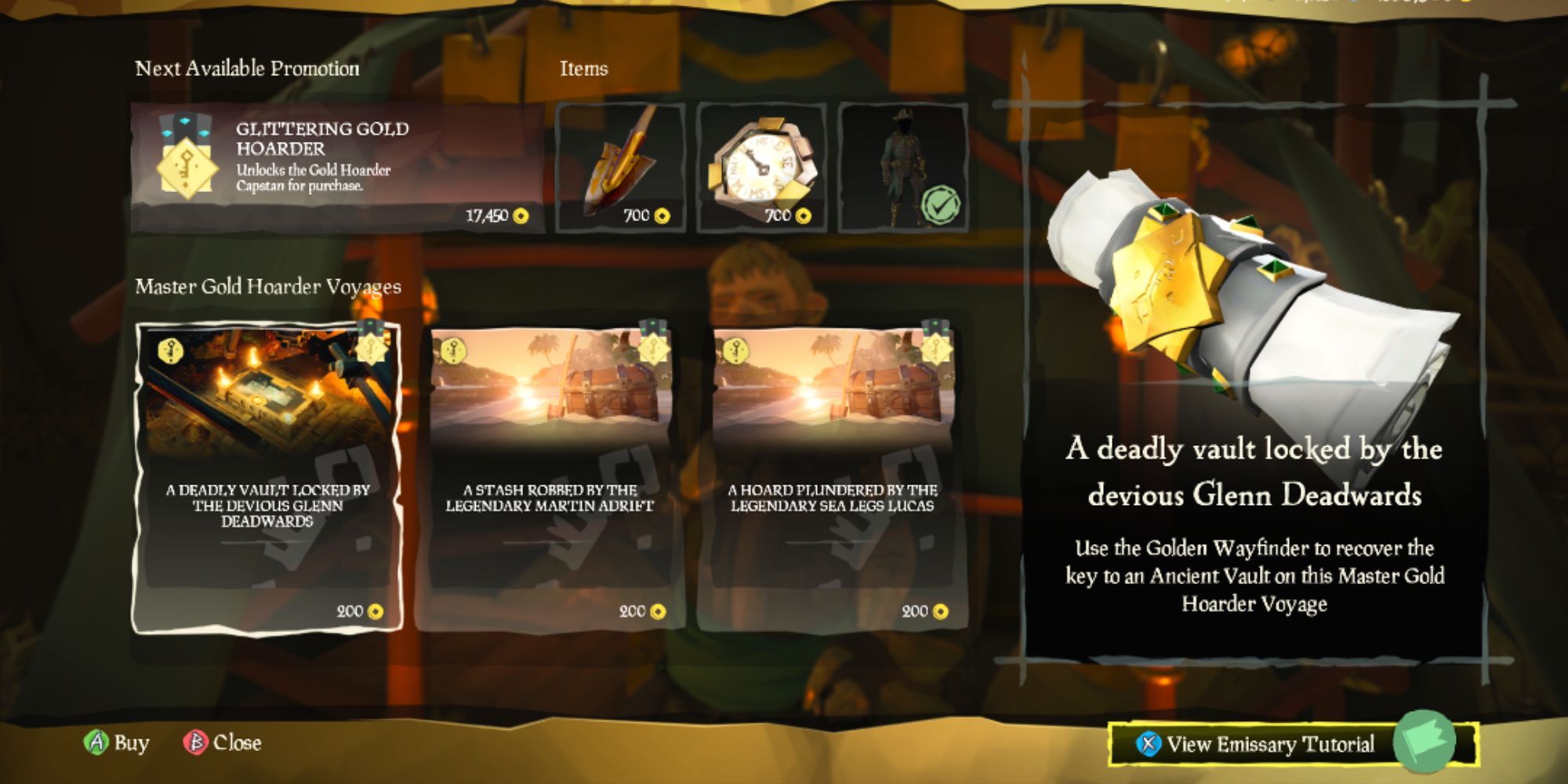 Gold Hoarder Voyages In Sea Of Thieves