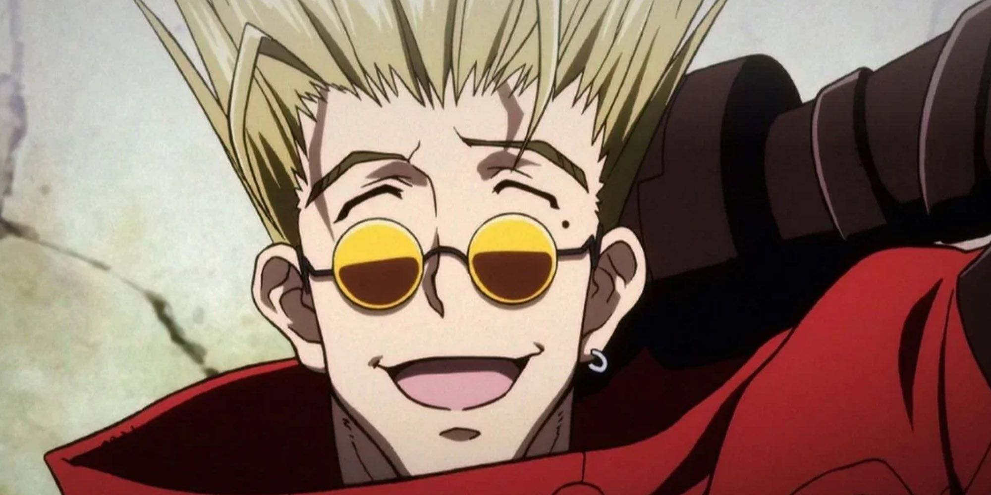 Vash The Stampede выглядит веселым и счастливым