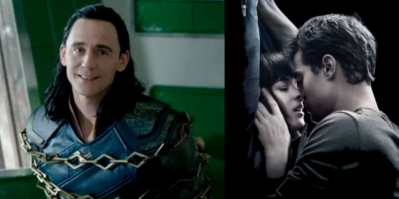 Villains Who Would Make Perfect Heroes Loki as Christian Grey 50 Shades of Grey Thor The Avengers Disney MCU