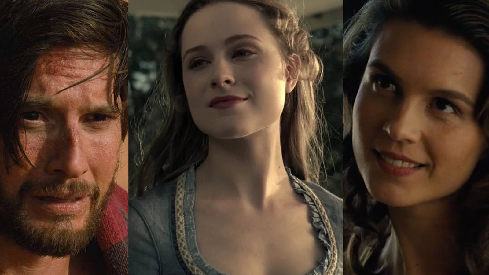 Logan in a catatonic state in season 2; Dolores in the first episode of Westworld; Emily in season 2 of Westworld