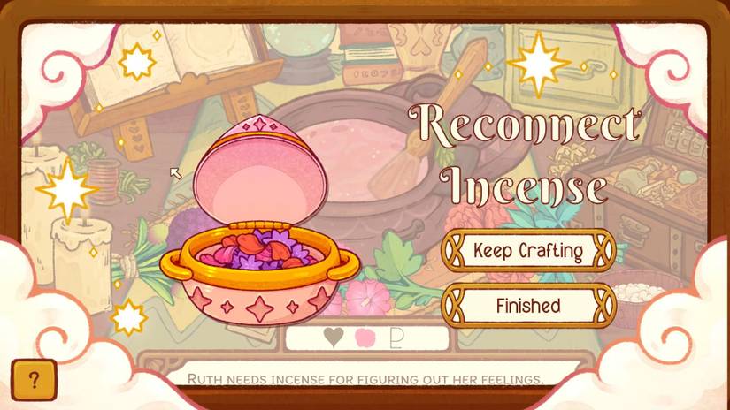 Witchy Life Story_Day 1_Ruth Request Crafted