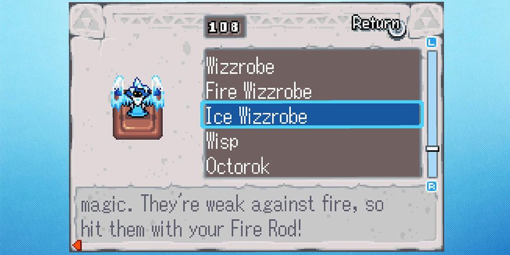 Legend of Zelda Minish Cap Ice Wizzrobe Enemy Info