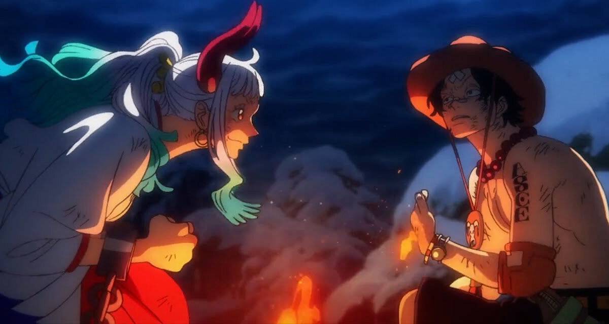 Yamato and Ace talking by the fire