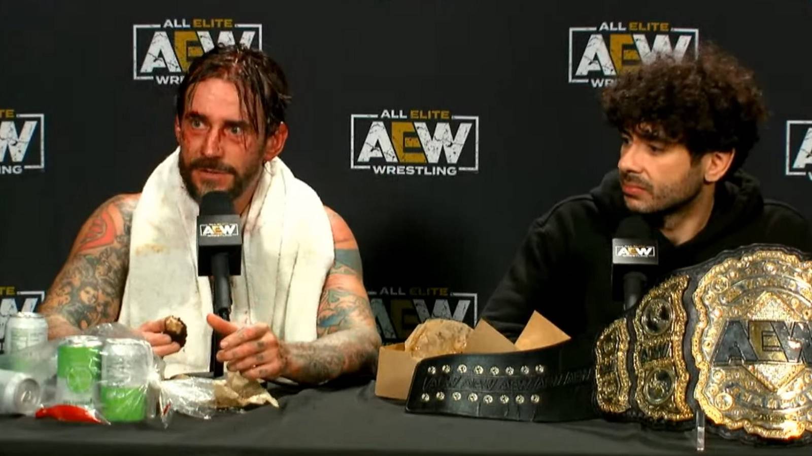 aew media scrum cm punk tony khan