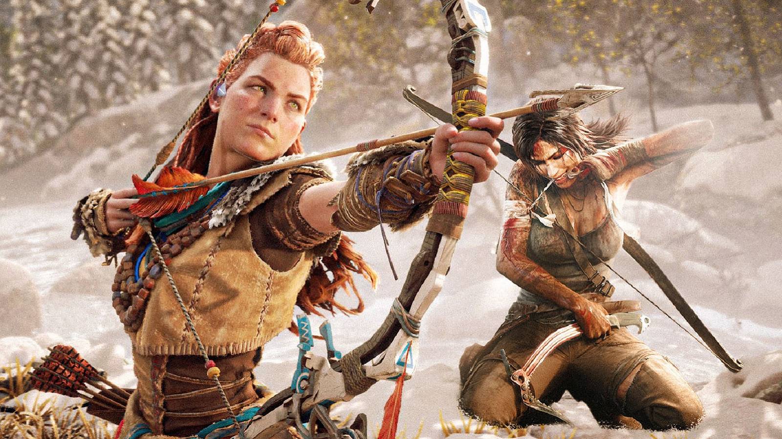 aloy and lara croft