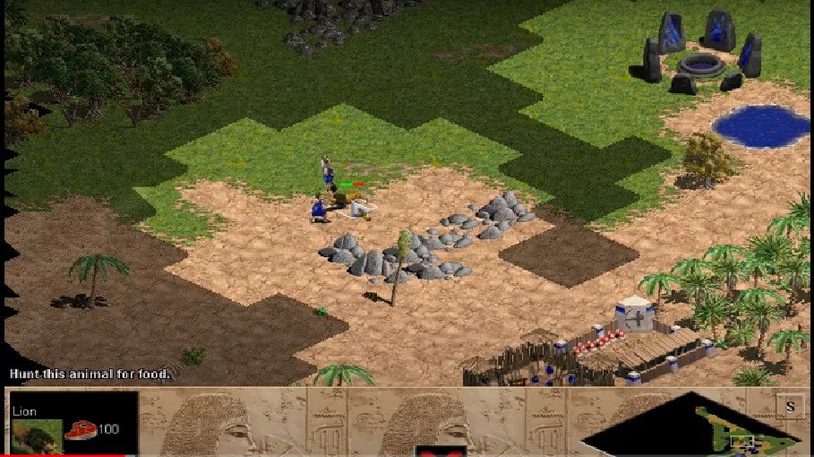 Age of Empires Lion Screenshot Gameplay Bronze Age