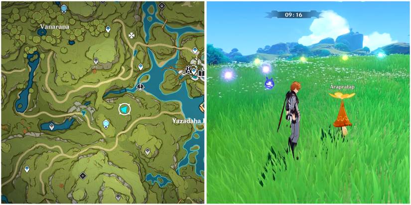 aranara three location in genshin impact