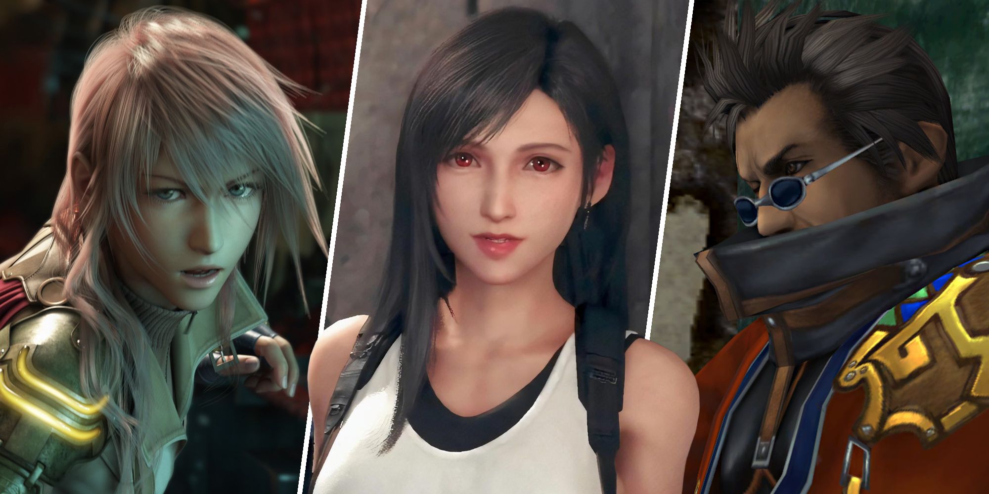 Lightning, Tifa, and Auron (Final Fantasy)