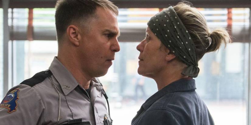 Sam Rockwell and Frances McDormand in Three Billboards