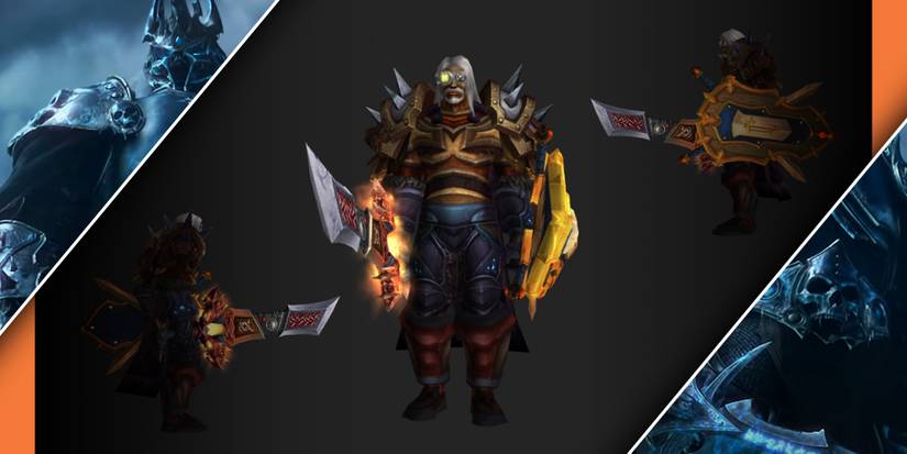 in game model of the protection warrior pre-raid best in slot bis gear wow classic wrath wotlk