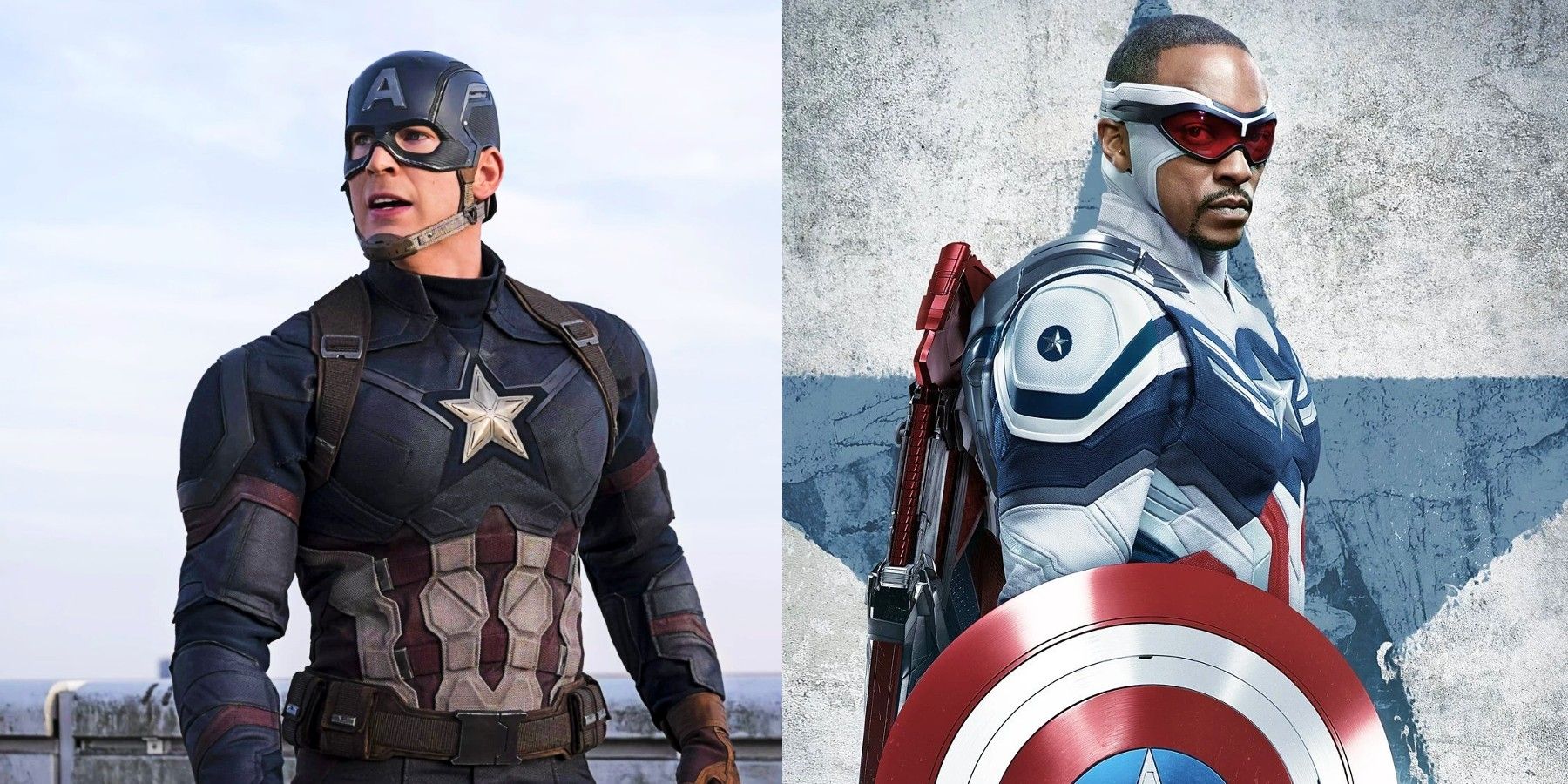 Captain America Chris Evans Anthony Mackie Steve Rogers Sam Wilson