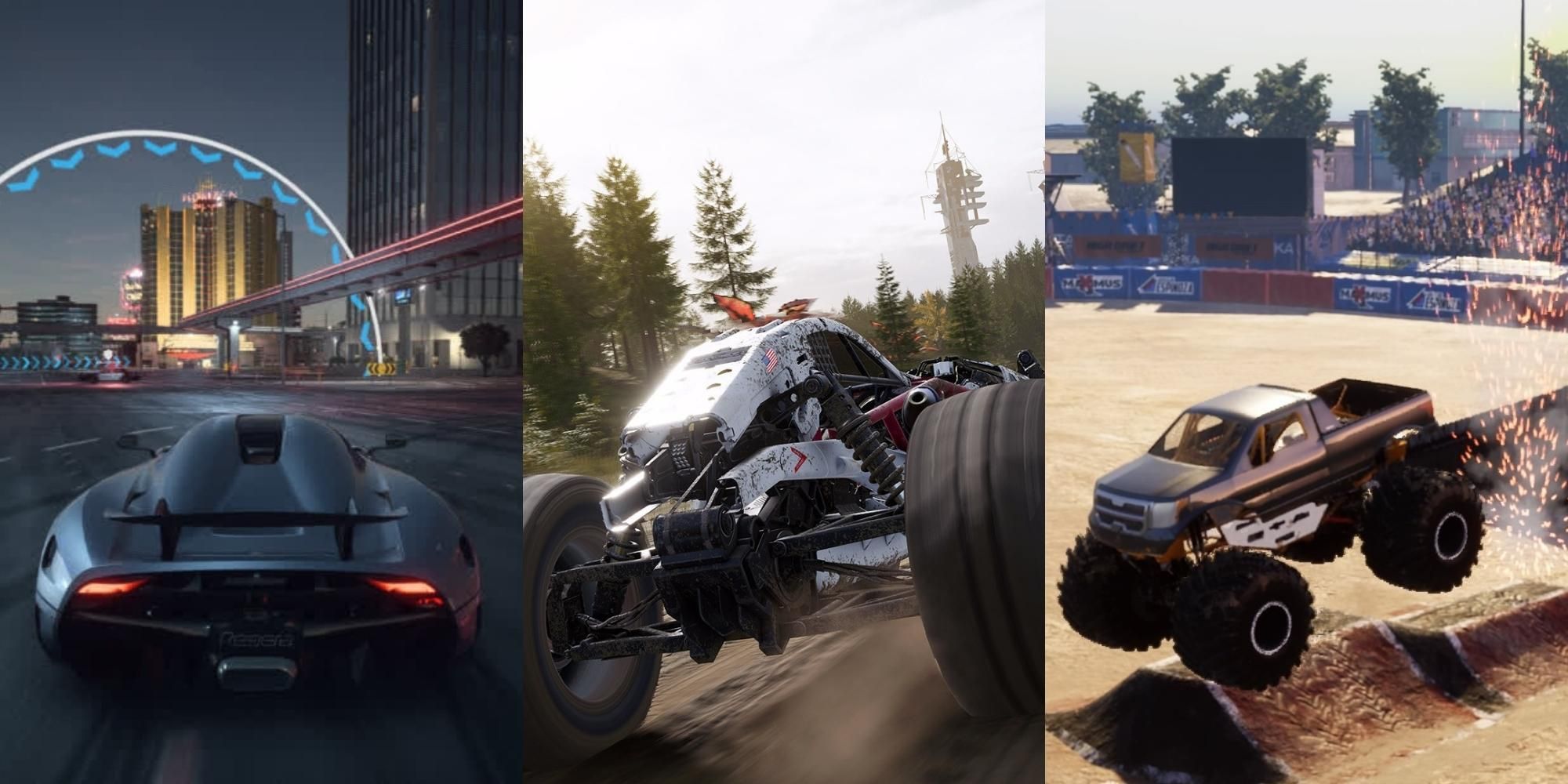 car in Need for Speed Payback, car in DRAG Outer Zones, truck in Monster Truck Championship