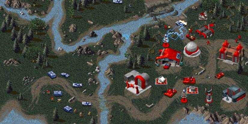 Allied forces attack a Soviet base