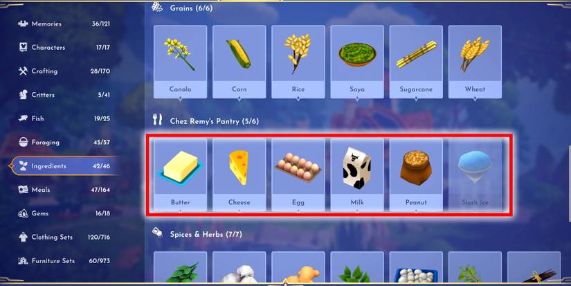 chez remy pantry in disney dreamlight valley