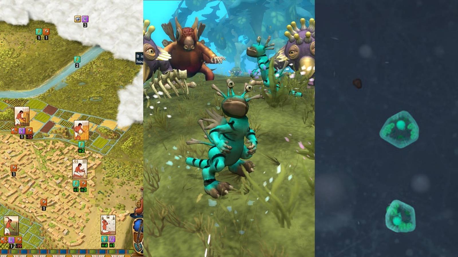 city in Predynastic Egypt, creatures in SPORE, organism in Thrive