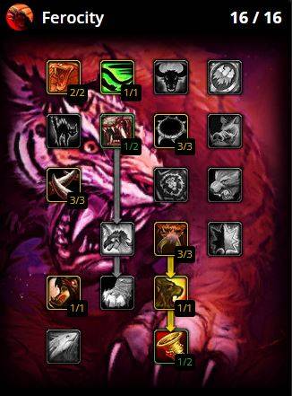 classic wrath survival hunter talents pet