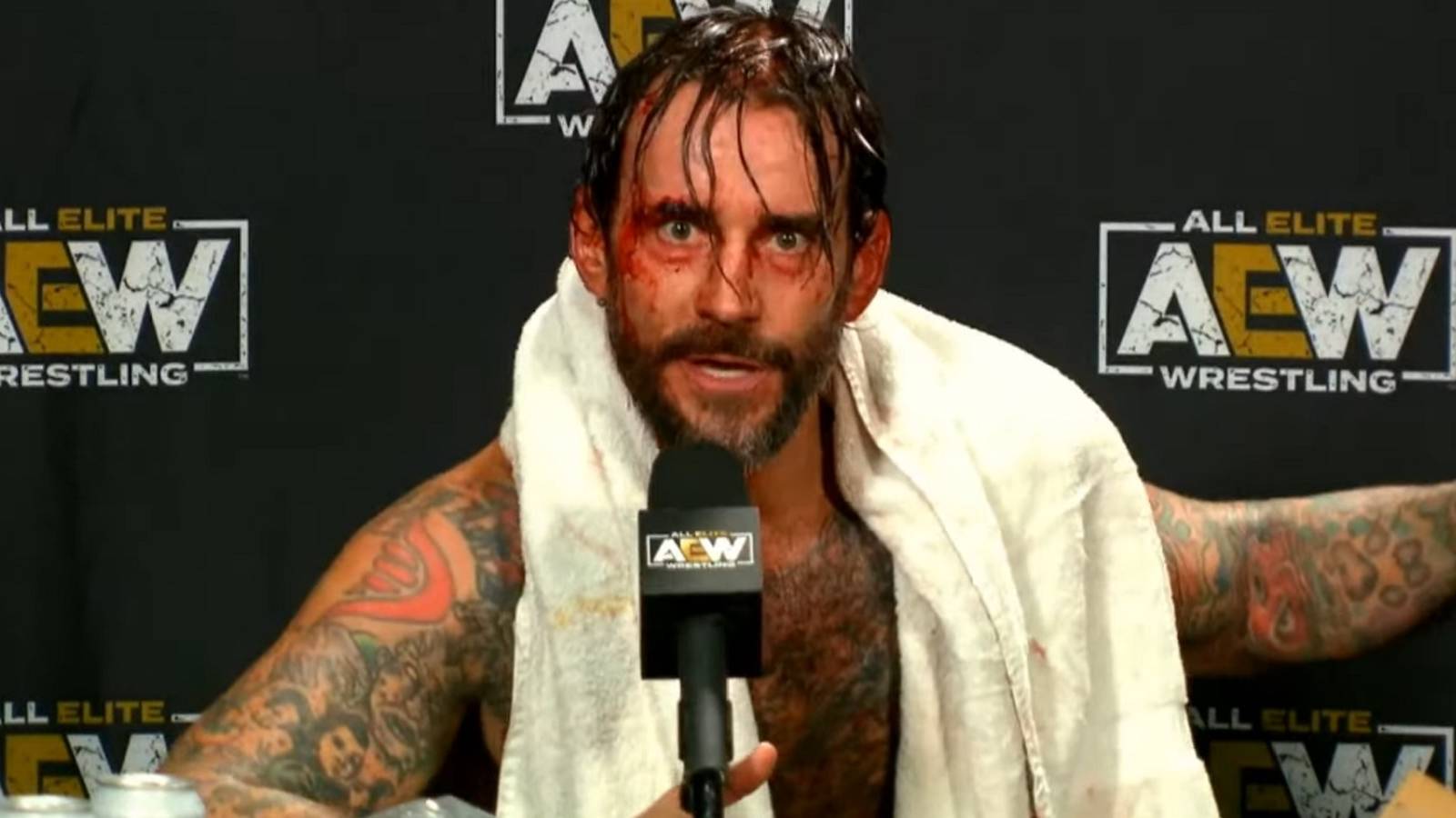 cm punk aew media scrum