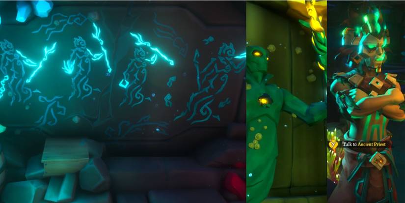 Siren Puzzles And An Ancient Priest In The Siren's Prize Adventure In Sea Of Thieves