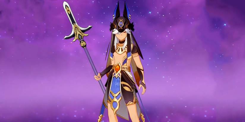cyno holding kitain cross spear in genshin impact