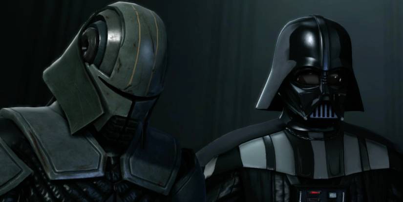 Darth Vadar with his apprentice Starkiller