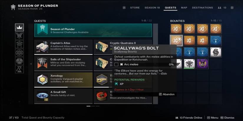 destiny 2 seekers cache 1 seasonal challenge season of plunder bounties star chart cryptic quatrains 1 buried treasure 001