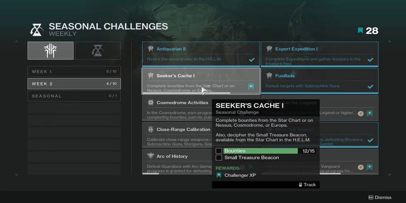 destiny 2 seekers cache 1 seasonal challenge season of plunder bounties star chart cryptic quatrains 1 buried treasure 008
