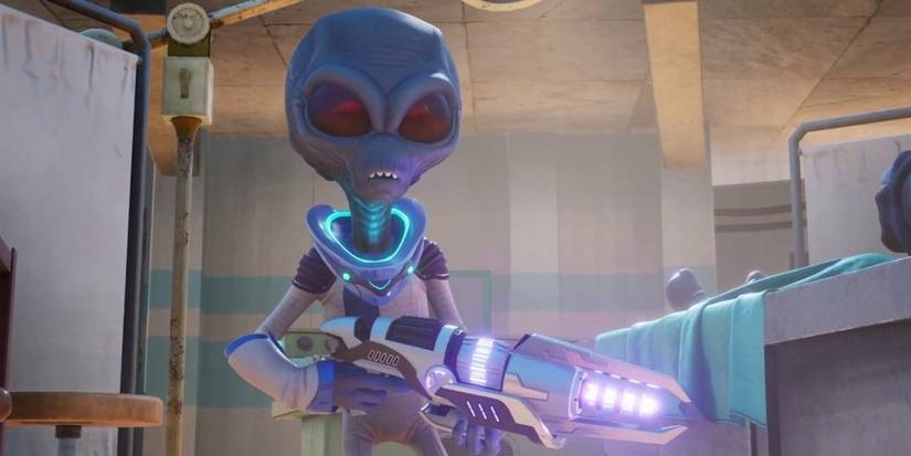 destroy all humans 2 crypto holding the zap o matic Cropped