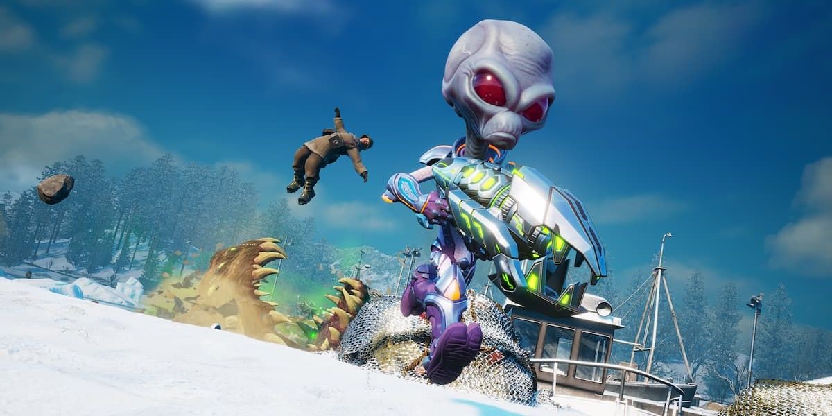destroy all humans crpyto running away after using burrow beast 