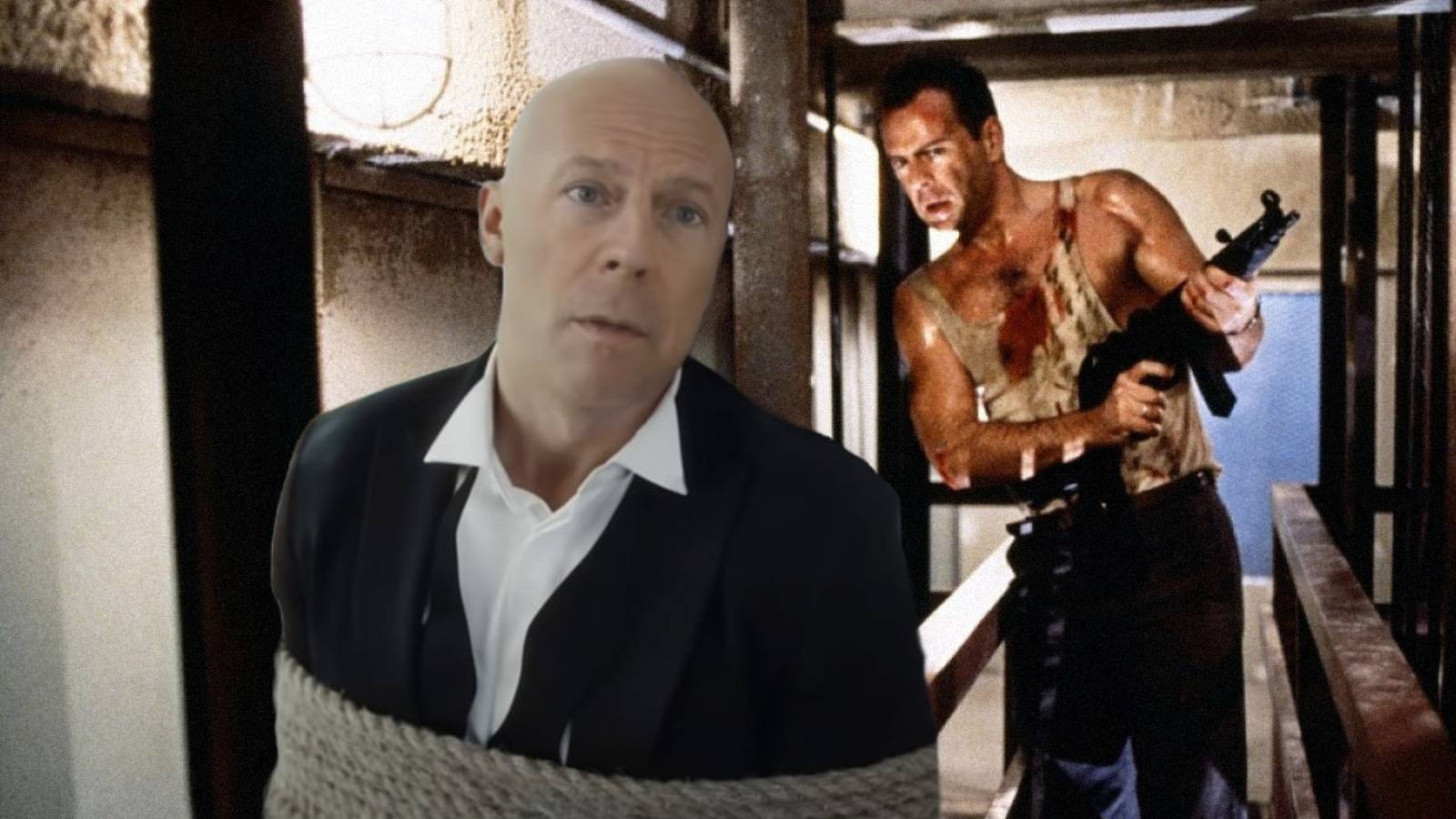 Bruce Willis Deepfake John McClane Die Hard background