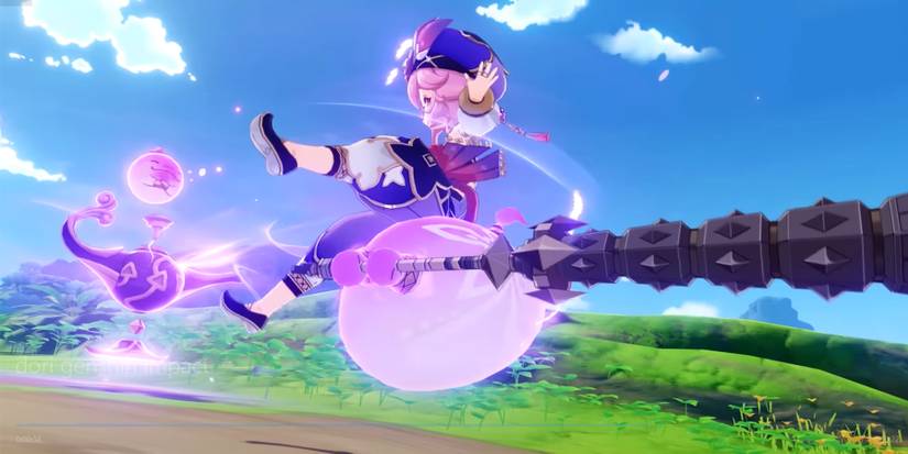 dori attacking in genshin impact