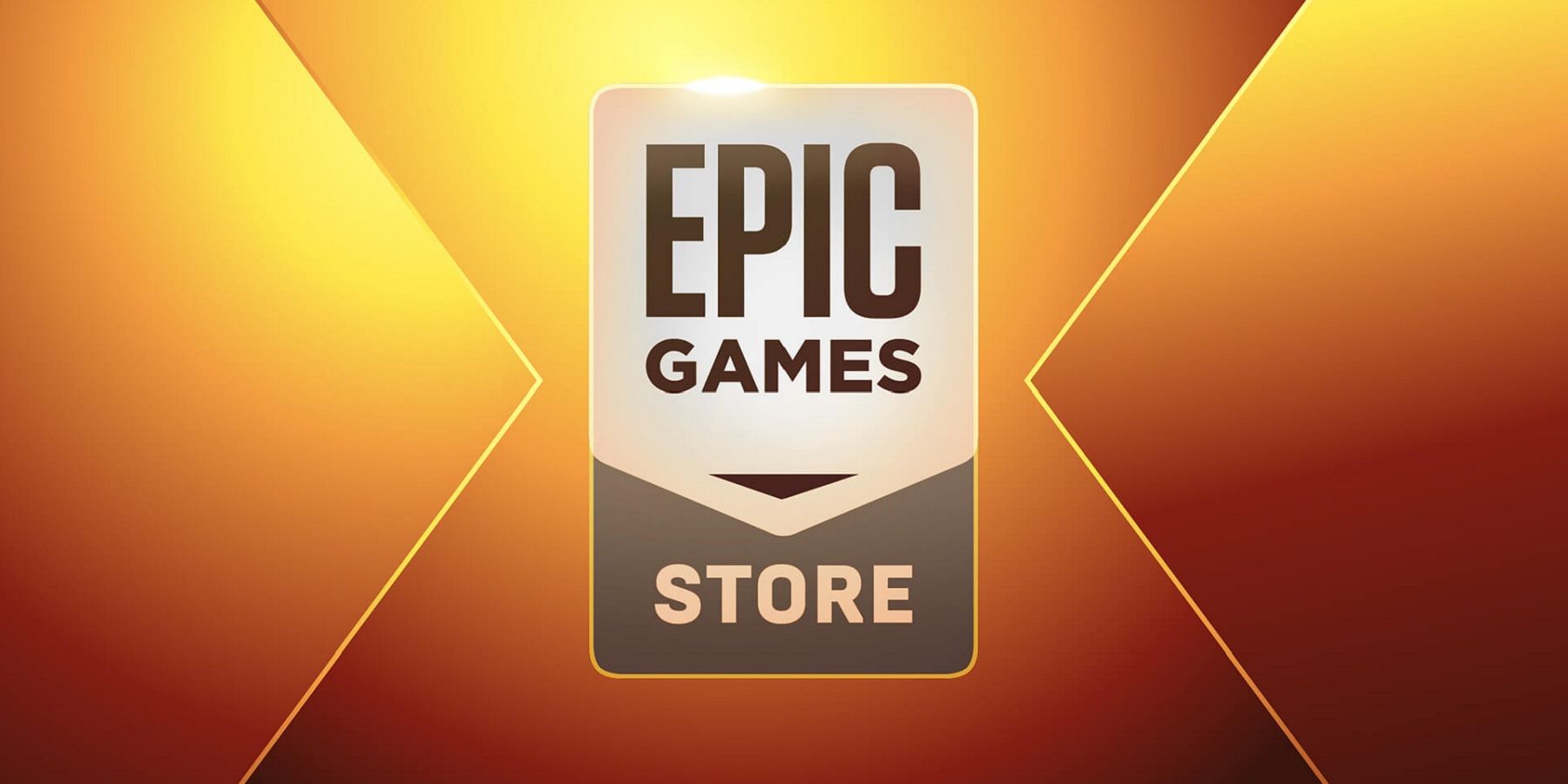 epic games store logo with gold background