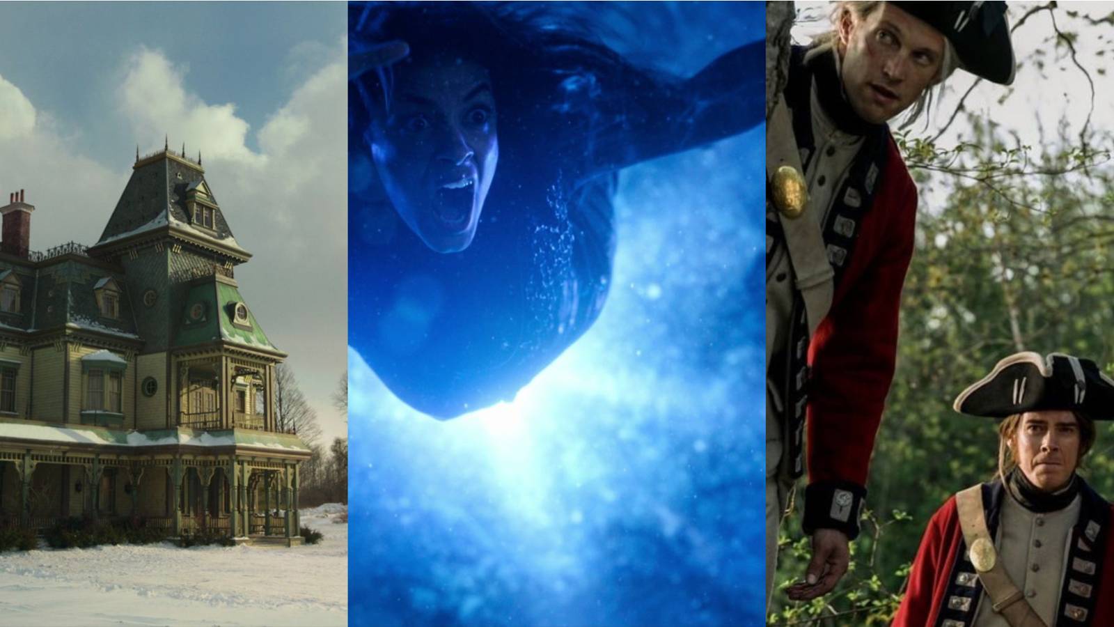 Keyhouse, The Black Door, And Bolton With Coffey In Netflix's Locke And Key