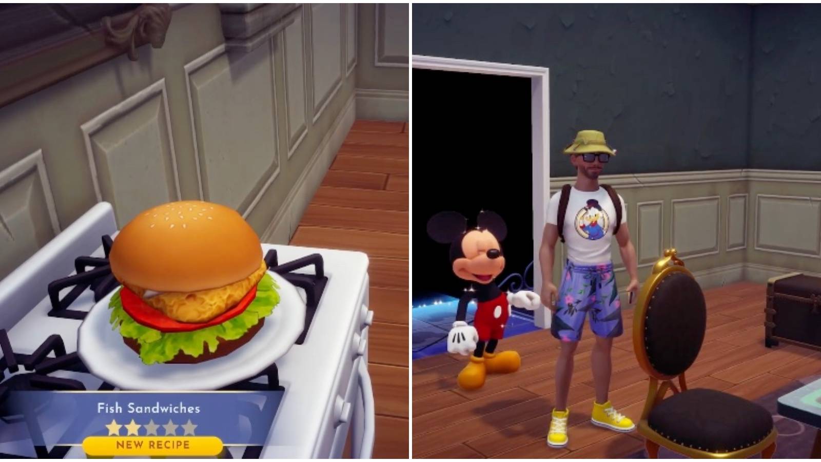 fish sandwich dreamlight valley mickey mouse recipe cook
