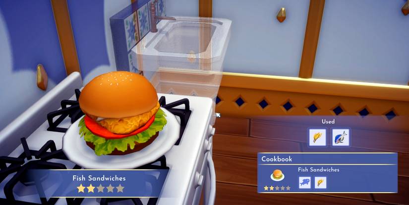 fish sandwiches in disney dreamlight valley