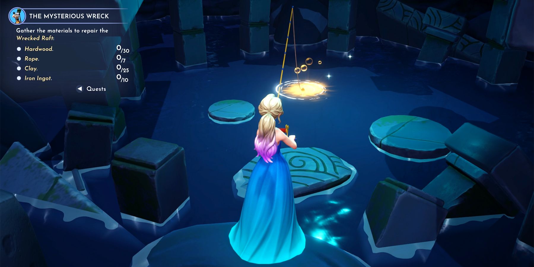 fishing the orb of power in disney dreamlight valley