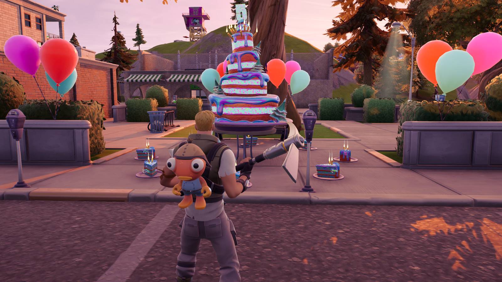 fortnite birthday cake location