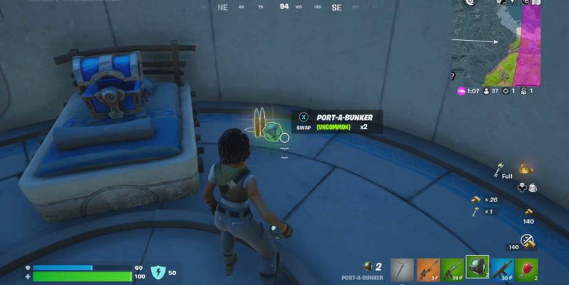 fortnite port a bunker loot