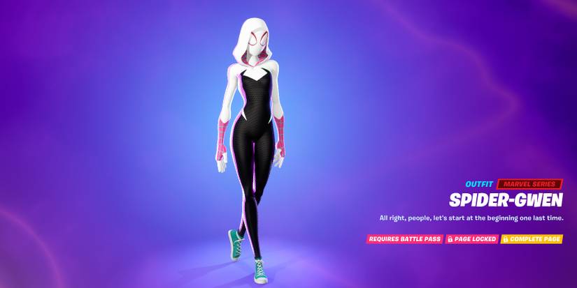 fortnite spider gwen skin
