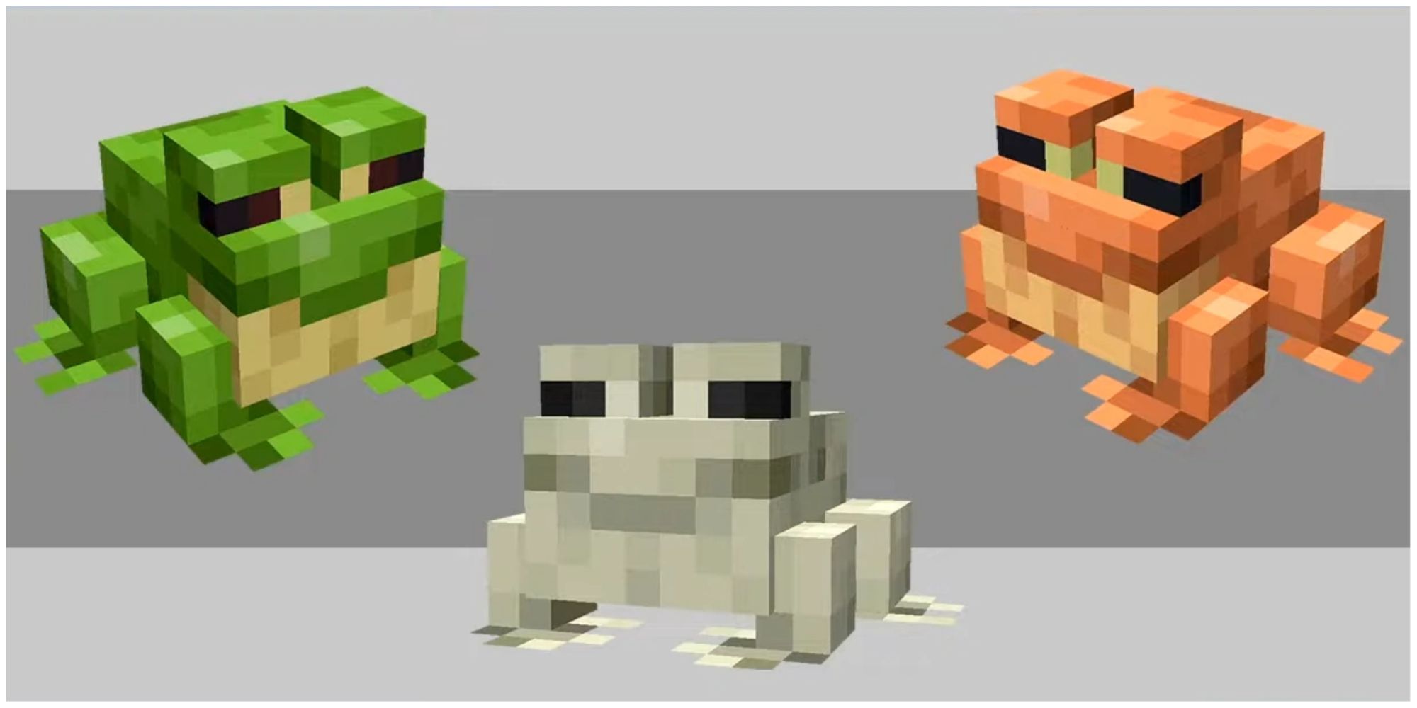Minecraft all colors of frogs