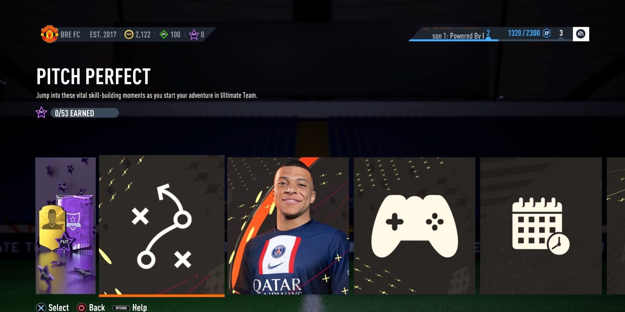 The home page for FUT Moments