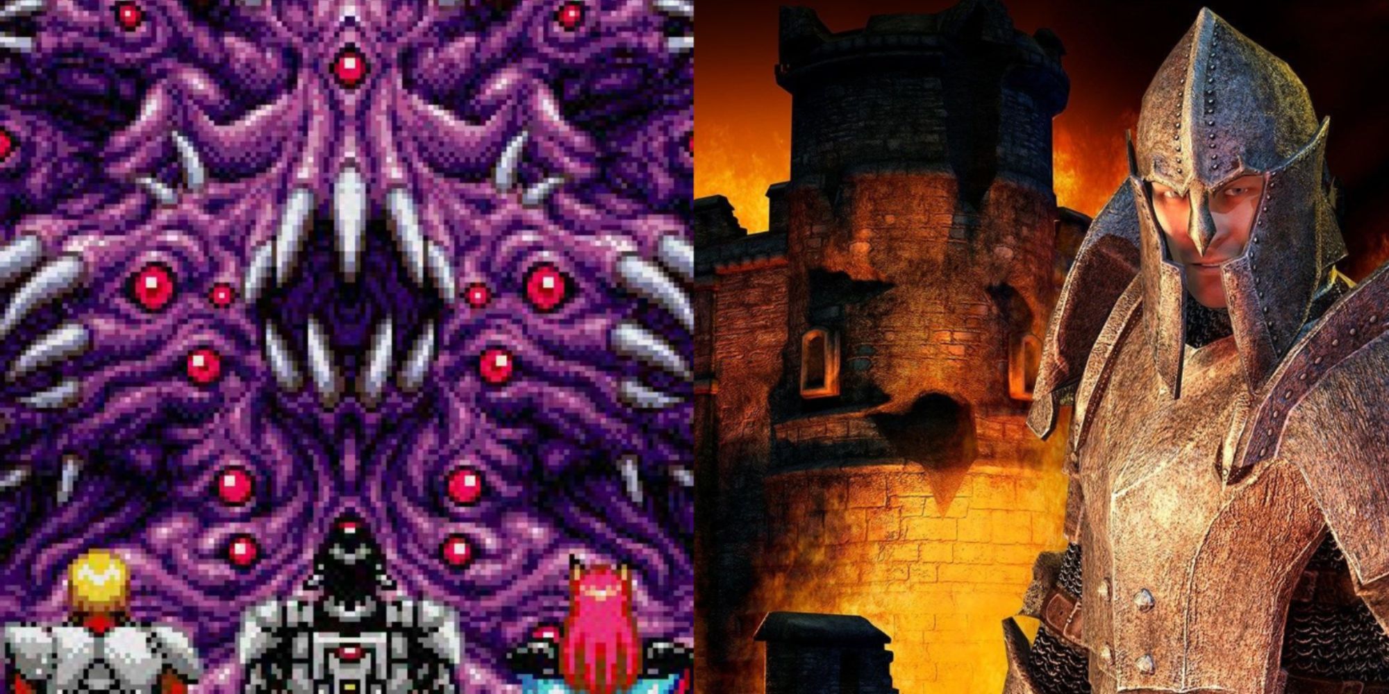 left: phantasy star 4; right: elder scrolls