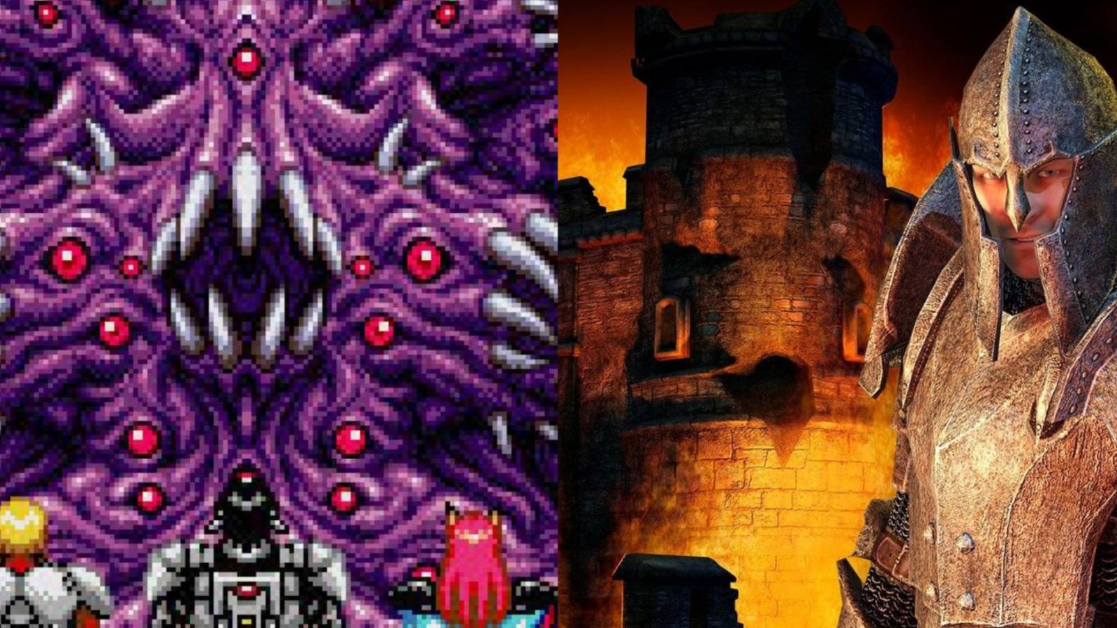 left: phantasy star 4; right: elder scrolls