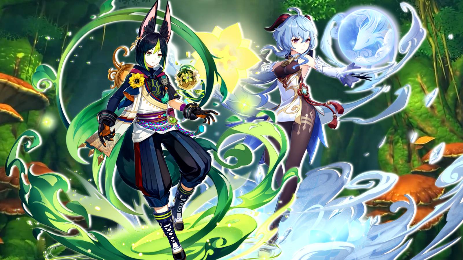 ganyu and tighnari in genshin impact