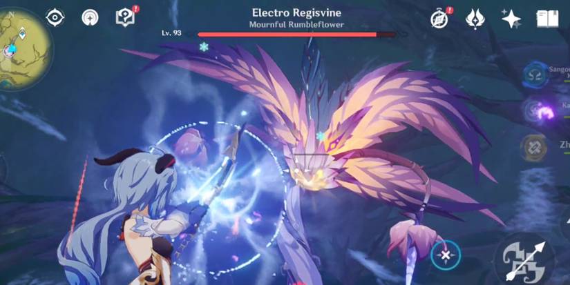 ganyu vs Electro Regisvine Genshin Impact 