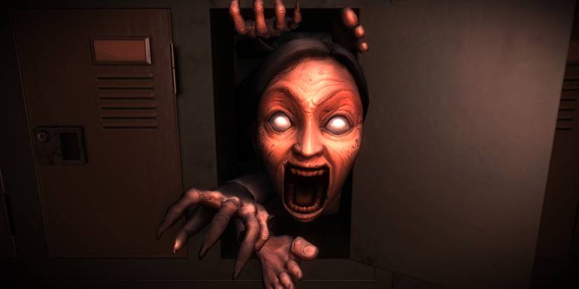 One of the jumpscare ghosts A Woman Locked in The Closet