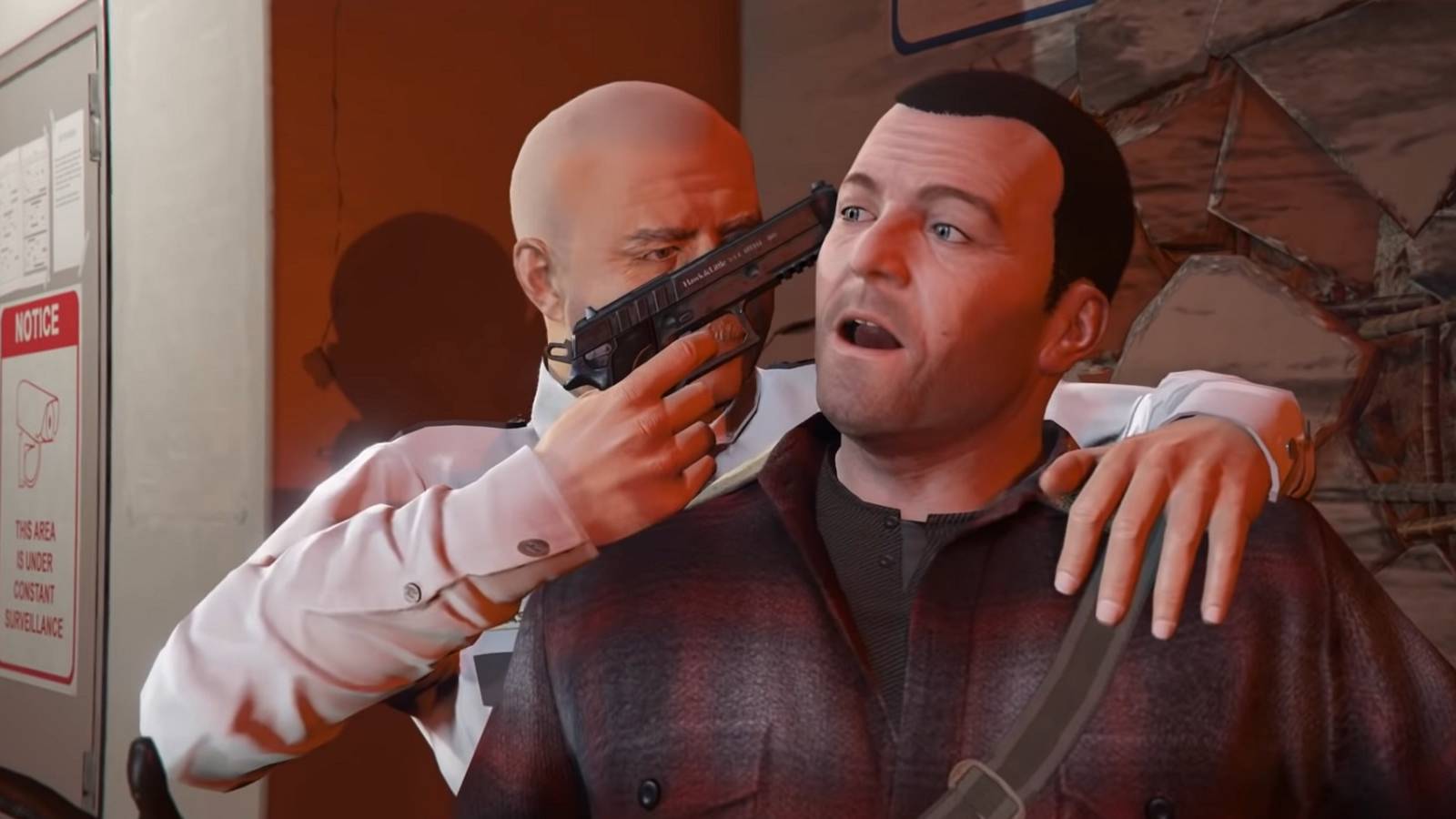 grand theft auto 5 prologue mission michael gun to head