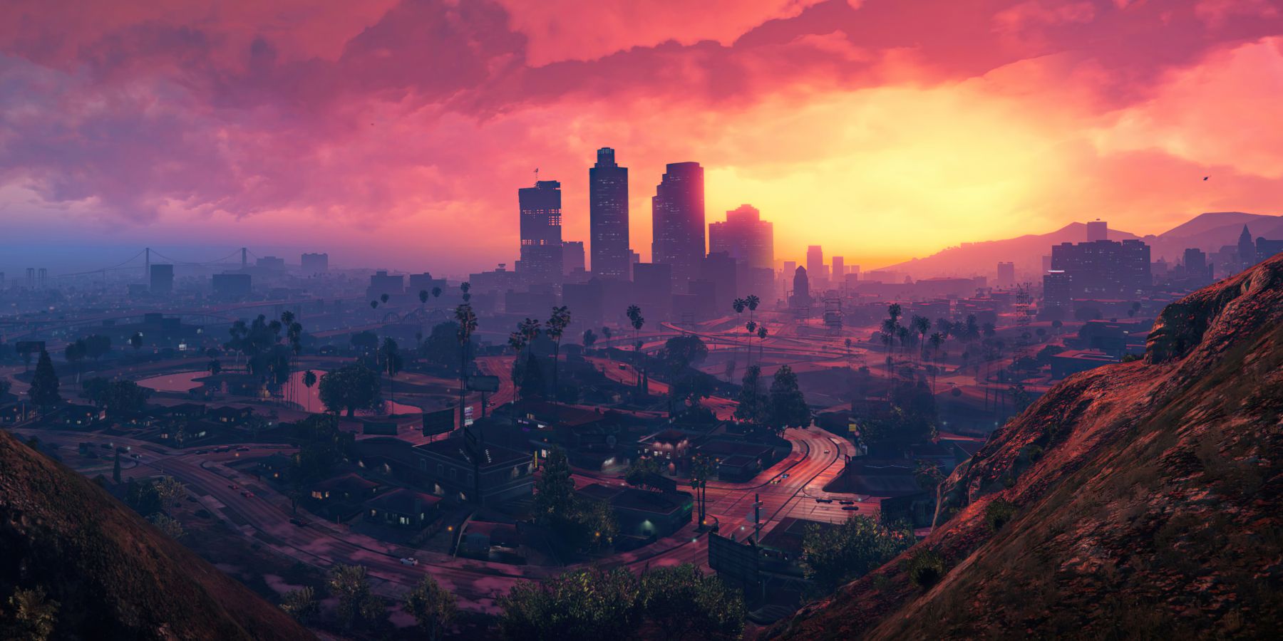 grand theft auto 5 sunset art