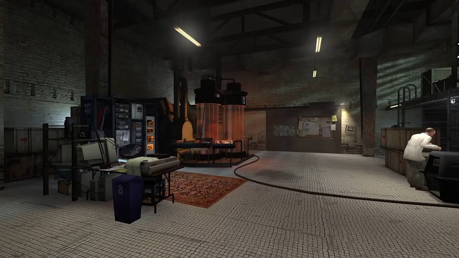 Image from Half-Life 2 showing Dr. Kleiner's laboratory, only in reverse.